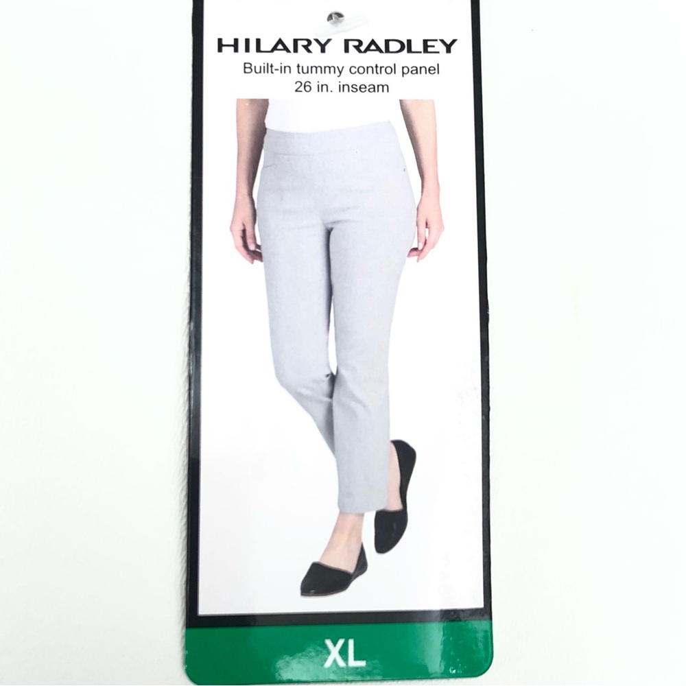 Hilary Radley Wm's Pull-On Pant • 26" Inseam • Tummy Control • Sz XL • Gray •NWT - Picture 11 of 12